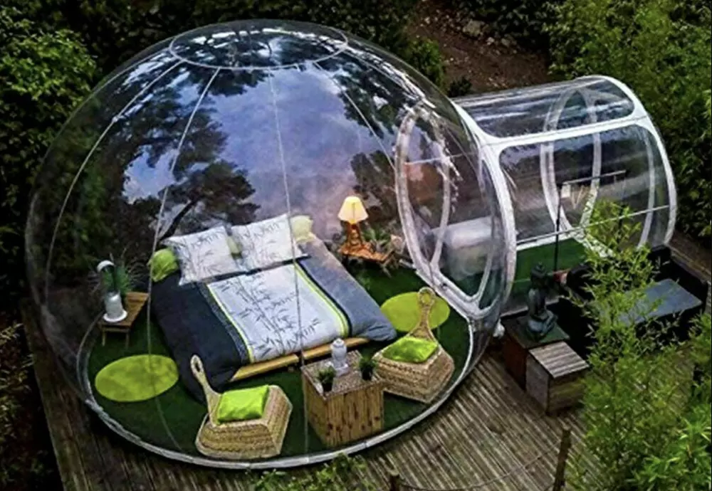 outdoor bubble tent